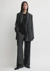 Totême Scarf Blazer Charcoal In Gray