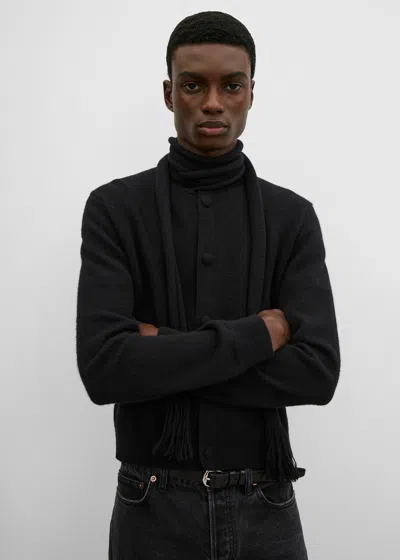 Totême Scarf Cardigan Black
