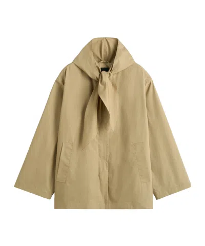 Totême Scarf Detailed Long Sleeved Jacket In Nude