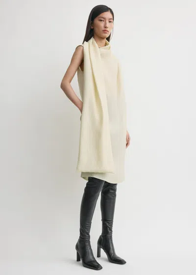 Totême Scarf Dress Ecru In Sand