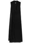 Totême Toteme Scarf-effect Mesh Maxi Dress In Black