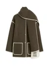 Totême Toteme Scarf Jacket Choc Melange