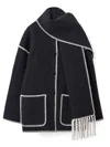 Totême L-blend Coat With Integrated Scarf