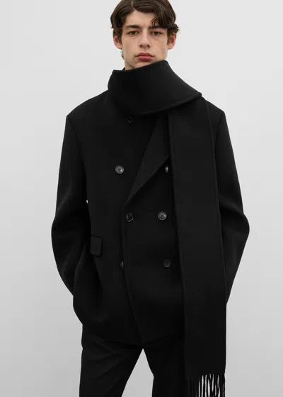 Totême Scarf Peacoat Black