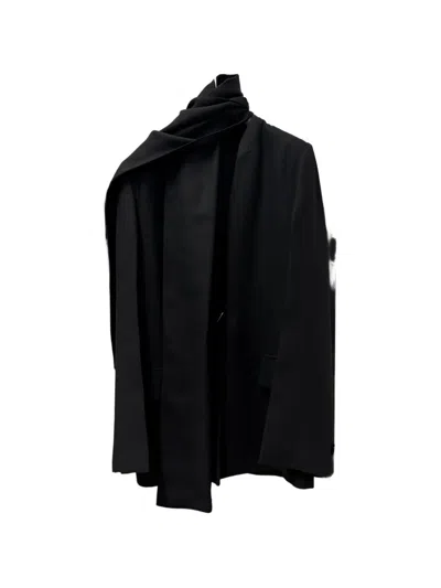 Totême Scarf-lapel Blazer In Black