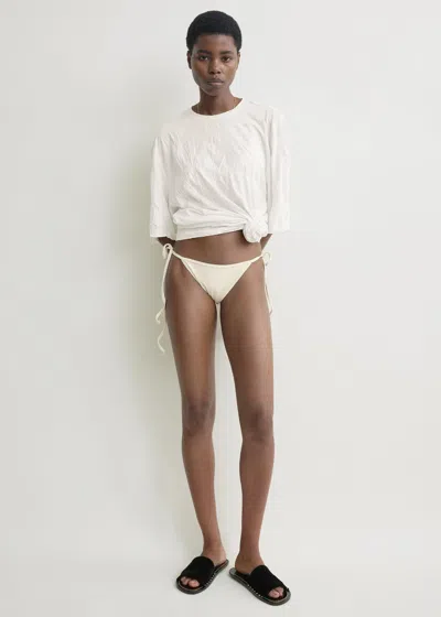 Totême Scoop Bikini Bottoms Ecru In Sand