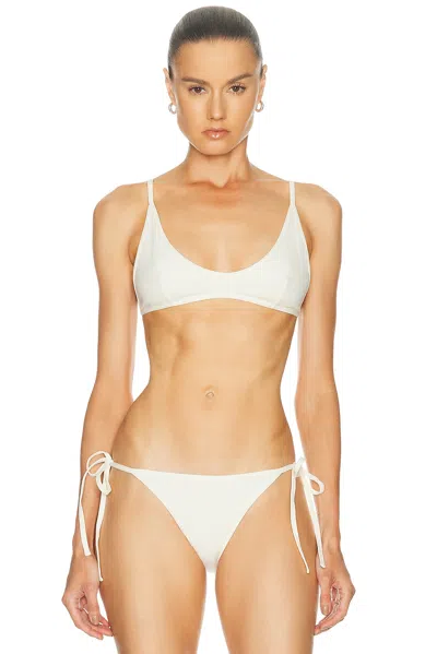 Totême Scoop Bikini Top In Neutral
