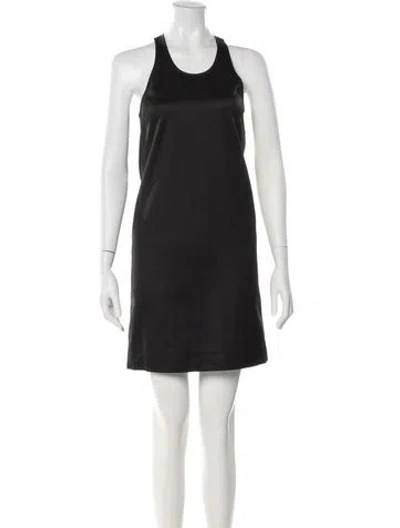 Pre-owned Totême Scoop Neck Dress Mini Dress In Black