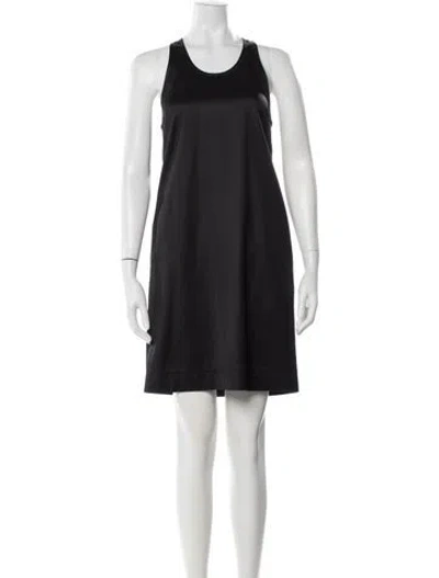 Pre-owned Totême Scoop Neck Dress Mini Dress In Black