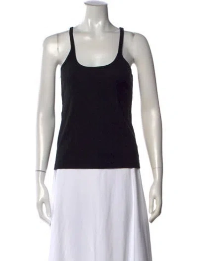 Pre-owned Totême Scoop Neck Rib Tank Scoop Neck Top In Black