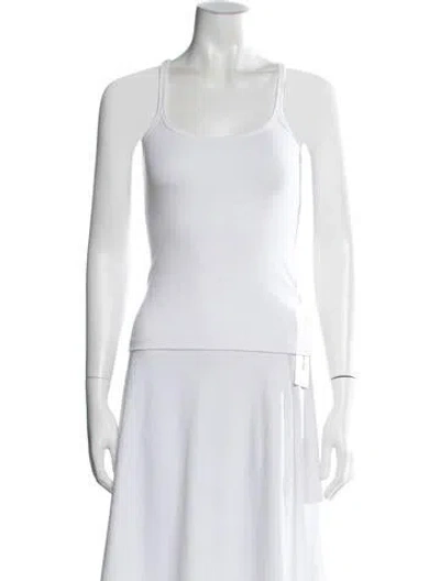 Pre-owned Totême Scoop Neck Rib Tank Scoop Neck Top In White