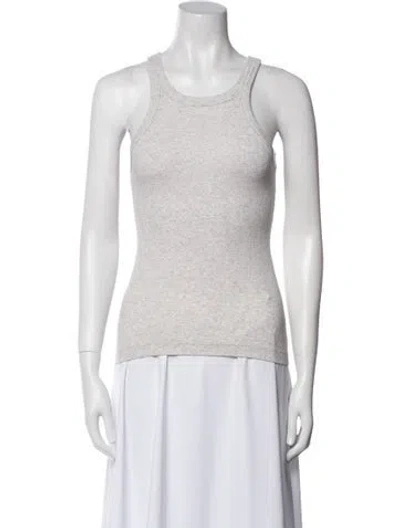 Pre-owned Totême Scoop Neck Sleeveless Top In Gray