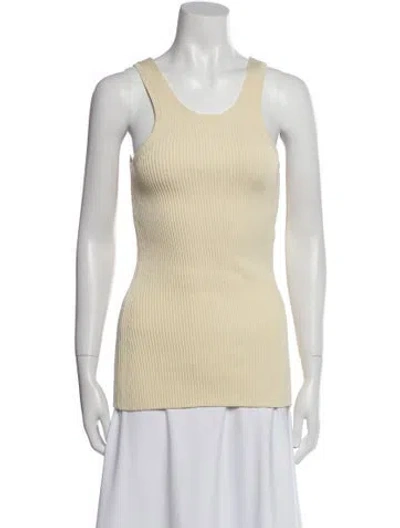 Pre-owned Totême Scoop Neck Sleeveless Top In Neutral