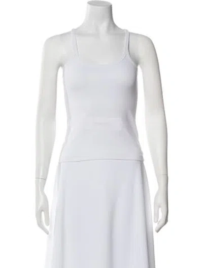 Pre-owned Totême Scoop Neck Sleeveless Top In White