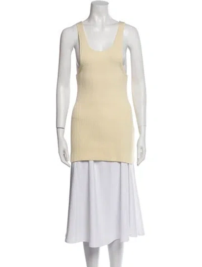 Pre-owned Totême Scoop Neck Sleeveless Tunic In Neutral