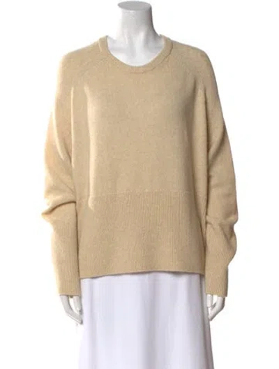 Pre-owned Totême Scoop Neck Sweater In Neutral