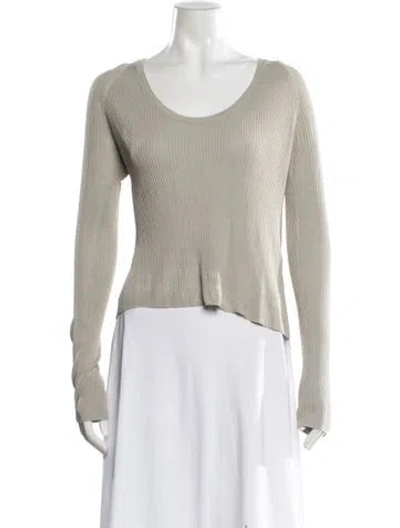 Pre-owned Totême Scoop Neck Sweater In Neutrals