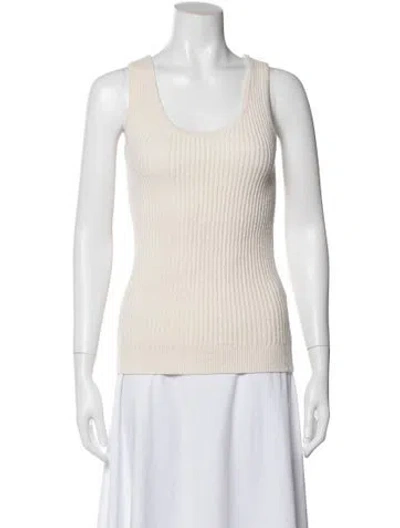 Pre-owned Totême Scoop Neck Sweater In Neutrals