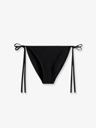 Totême Scoop Nylon Bikini Bottom In Black