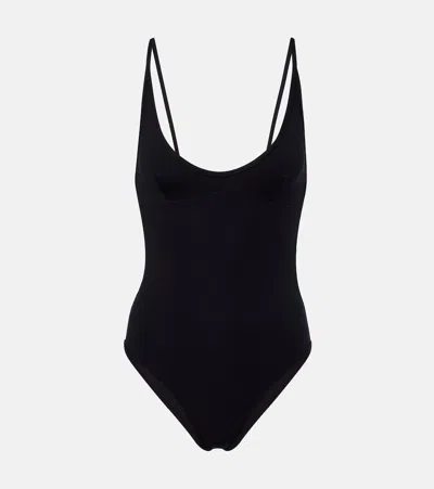 Totême Scoop Swimsuit In Black