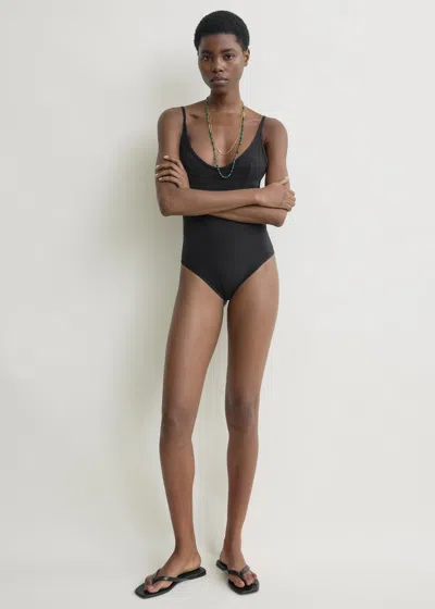 Totême Scoop Swimsuit Black