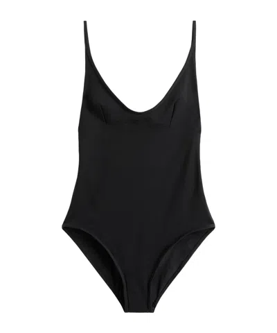 Totême Scoop Swimsuit In Black