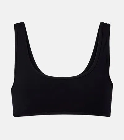 Totême Scoop-neck Bikini Top In Black