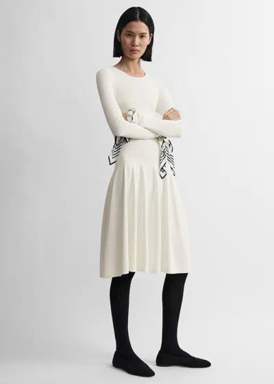 Totême Sculpted Knit Dress Off-white Petite