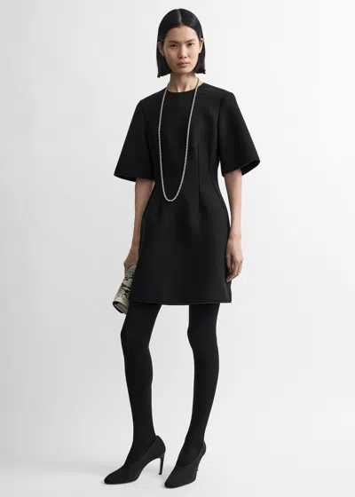 Totême Sculptural Short Dress Black