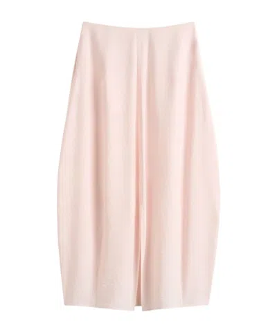 Totême Slit-detailed Midi Skirt In Pink