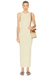Totême Womens Toteme Seamless Ribbed Knitted Maxi Dress In Neutral