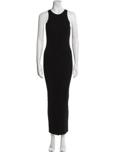 Pre-owned Totême Seamless Rib Tank Dress Long Dress In Black