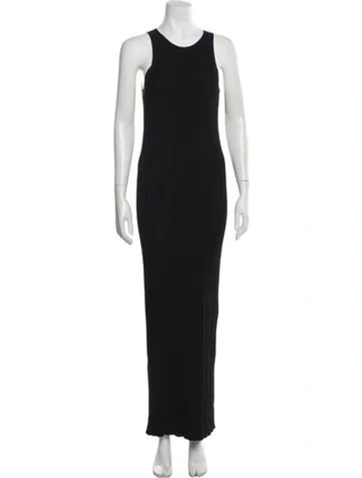 Pre-owned Totême Seamless Rib Tank Dress Long Dress In Black