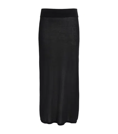 Totême Semi-sheer Midi Skirt