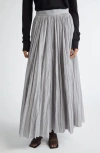 Totême Toteme Semisheer Plissé Maxi Skirt