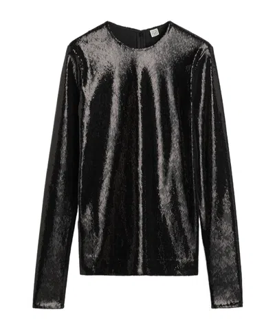 TOTÊME SEQUIN CREW-NECK TOP