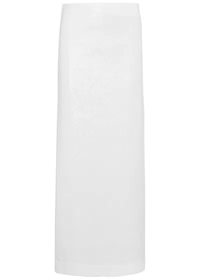 Totême Toteme Sequin Midi Skirt In White