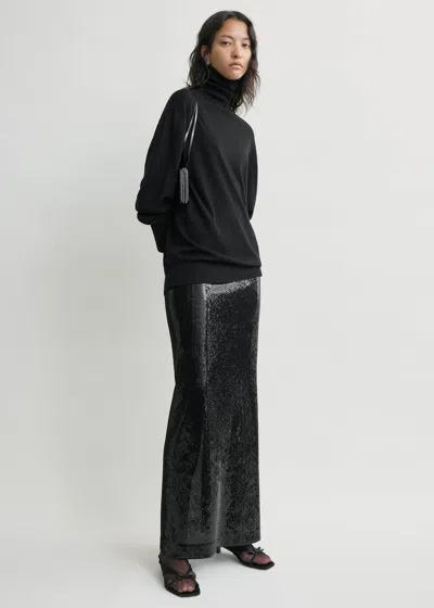 Totême Sequin Skirt Black