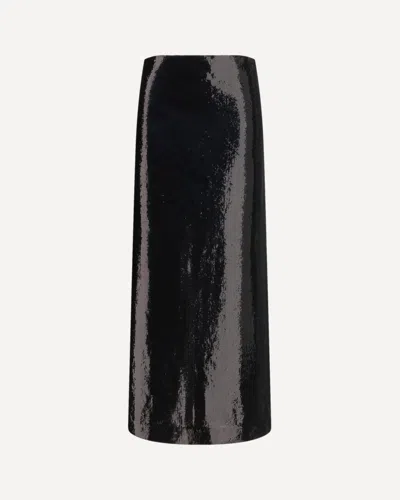 Totême Sequin Skirt In Black