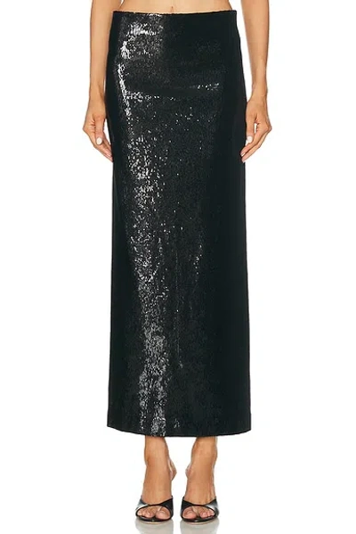 Totême Sequin Skirt In Black