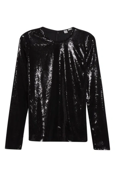 Totême Toteme Sequin Top In Black