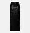 Totême Sequined Maxi Skirt In Black