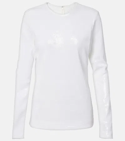 Totême Sequined Top In White