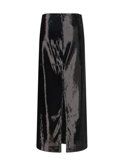 Totême Toteme Sequin-embellished Skirt In Black