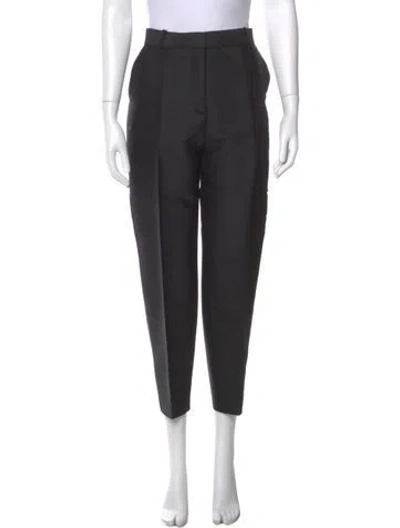 Pre-owned Totême Sewn Pleat Evening Trousers Straight Leg Pants In Grey