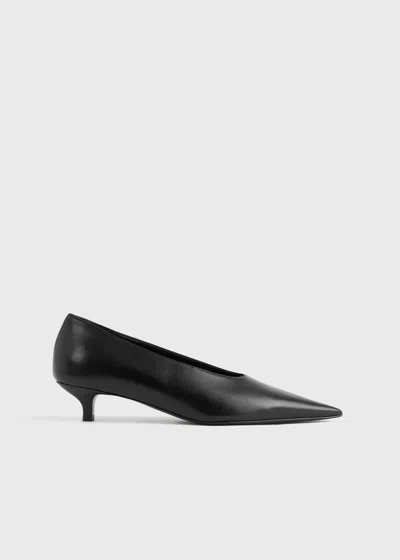 Totême Sharp Nappa Kitten Pumps Black