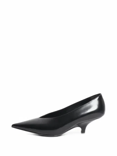 Pre-owned Totême Sharp Nappa Pumps In Black