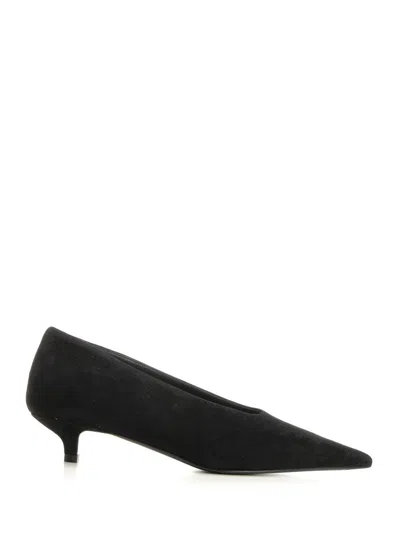 Totême Sharp Suede Kitten Pumps In Animal Print