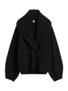 Totême Toteme Shawl-lapel Cardigan Black In Black