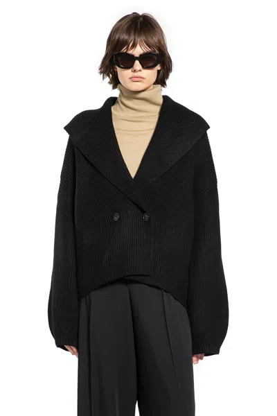 Totême Shawl-lapel Cardigan In Black